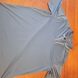 Nike dri fit golf polo large blue